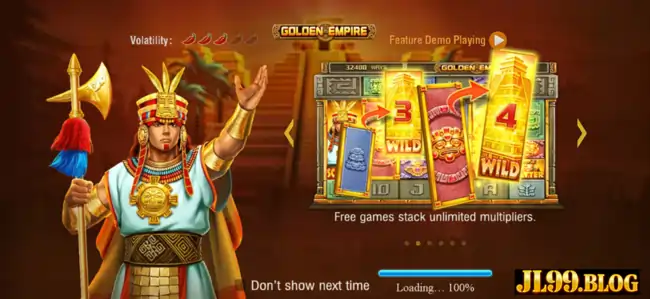 golden empire slot intro