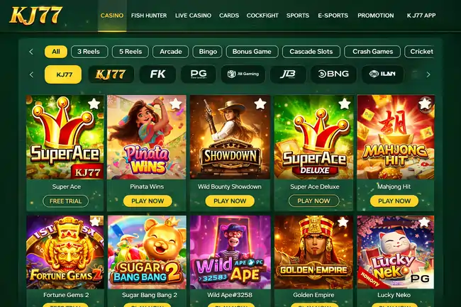 kj77 casino app view