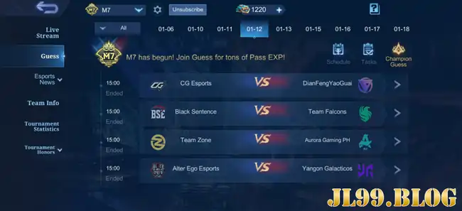 mlbb m7 janauary 12 2026 match ups