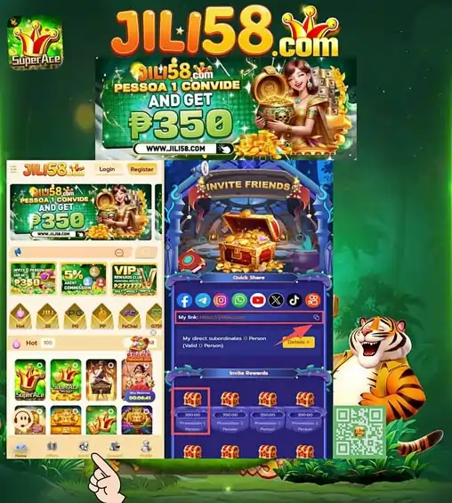 Jili58 com online casino login register banner